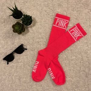 PINK Knee High Socks